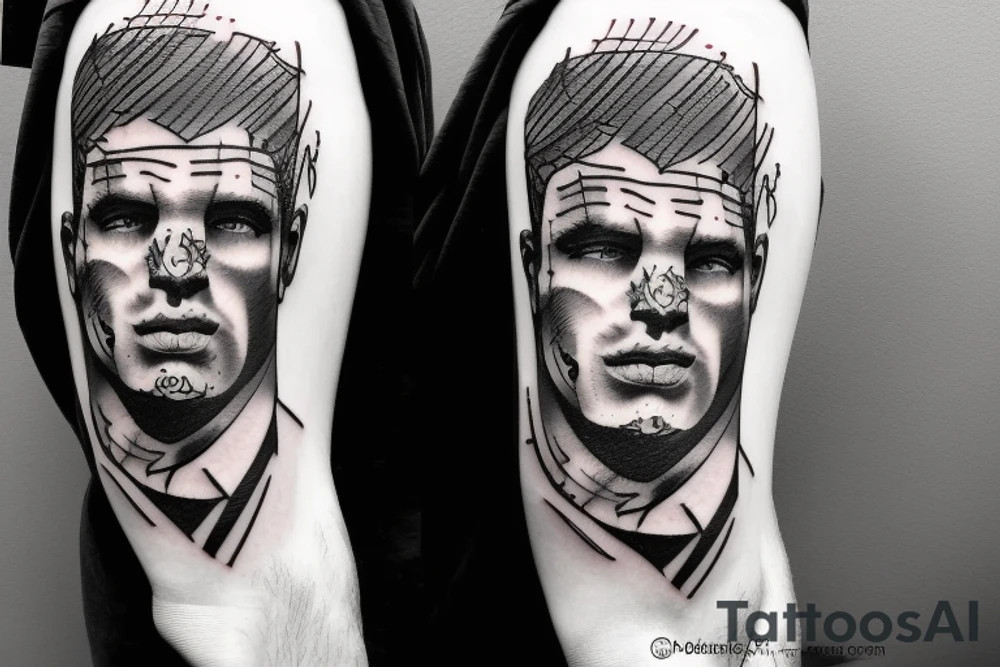 a football player tattoo idea
