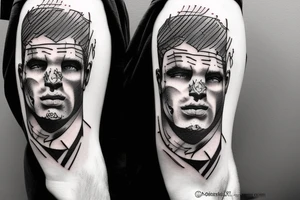 a football player tattoo idea