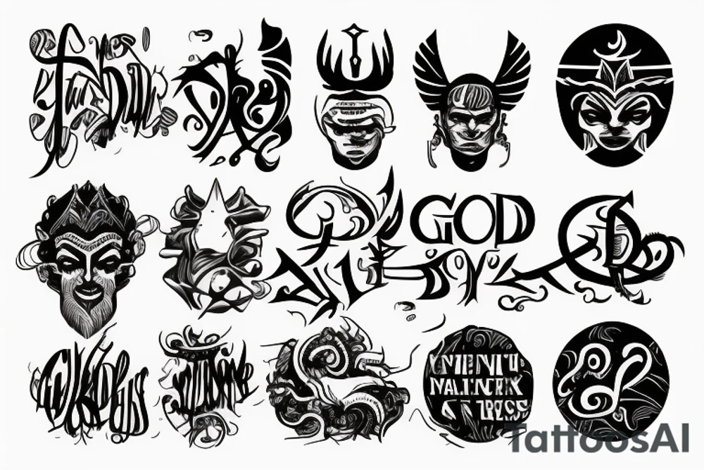 a god tattoo idea