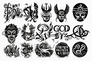 a god tattoo idea