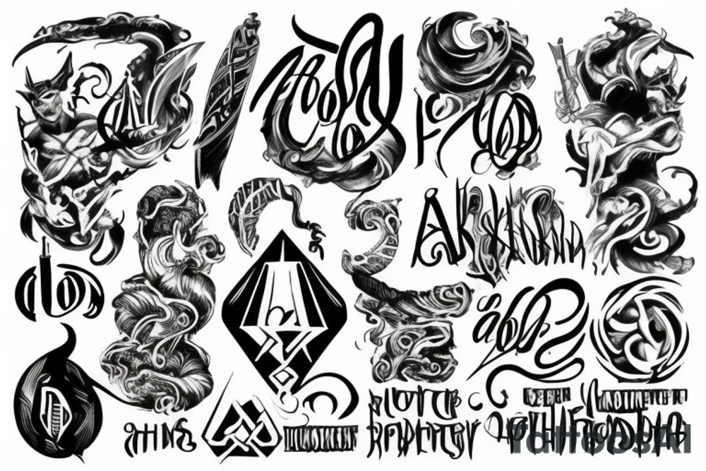 a god tattoo idea