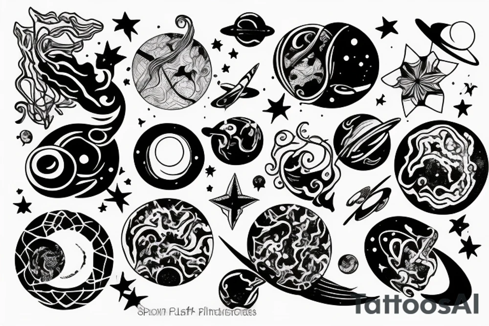 Space tattoo idea