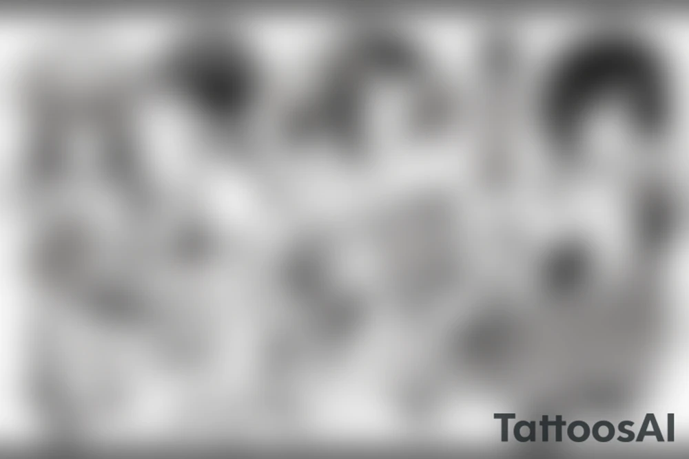 anime boy tattoo idea