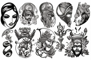 Greek god tattoo idea