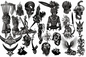 scandinavian warrior tattoo idea