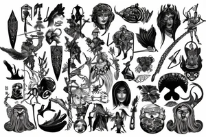 scandinavian warrior tattoo idea