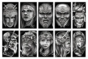 scandinavian warrior tattoo idea