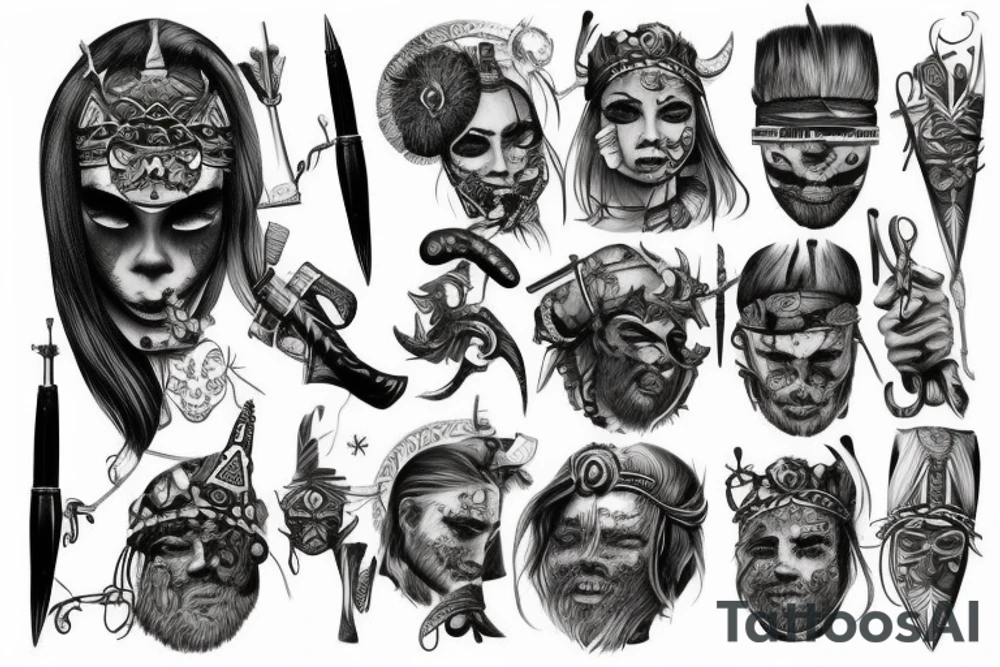 scandinavian warrior tattoo idea