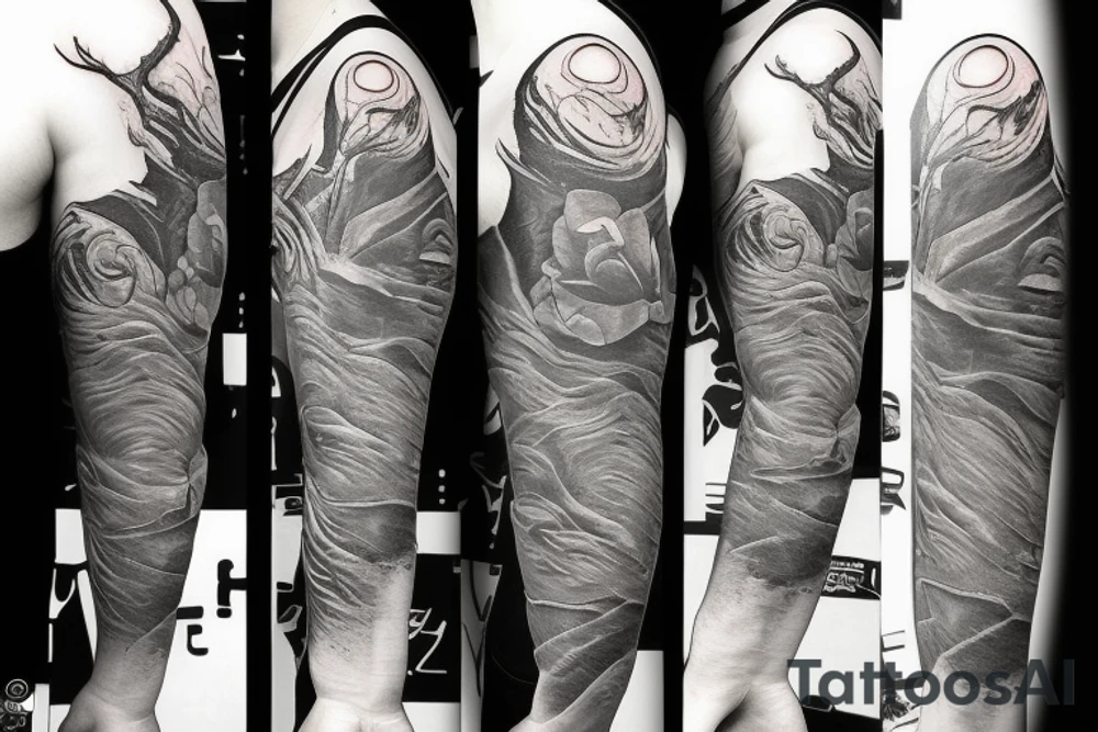 knife in stone tattoo idea