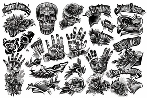 fingers tattoos tattoo idea