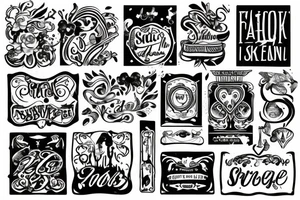 small signs tattoo idea