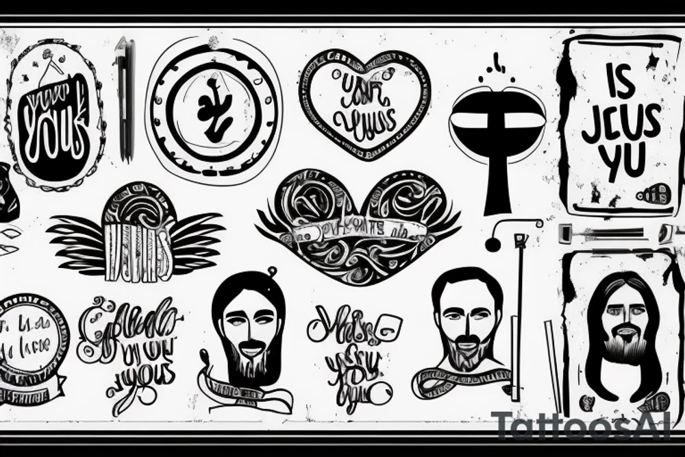 Jesus loves you tattoo idea
