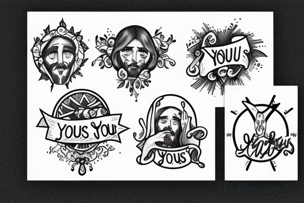Jesus loves you tattoo idea