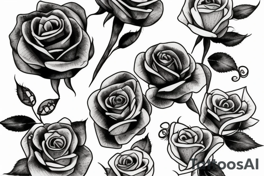 roses tattoo idea