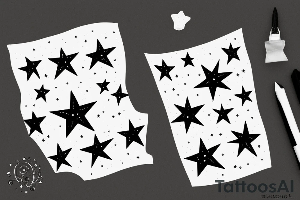 a star in the sky tattoo idea