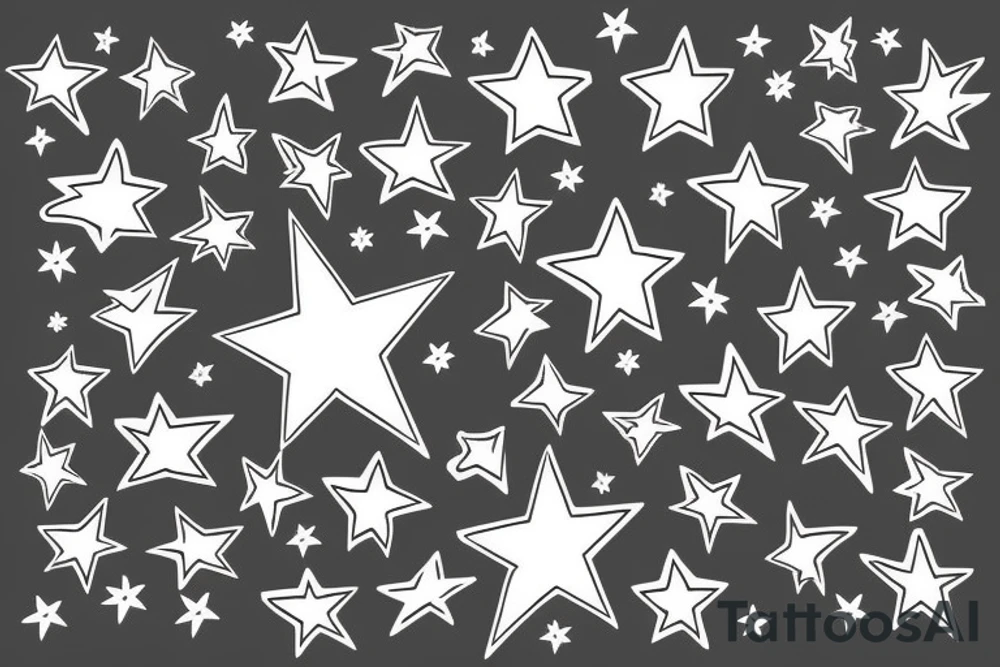 a star in the sky tattoo idea