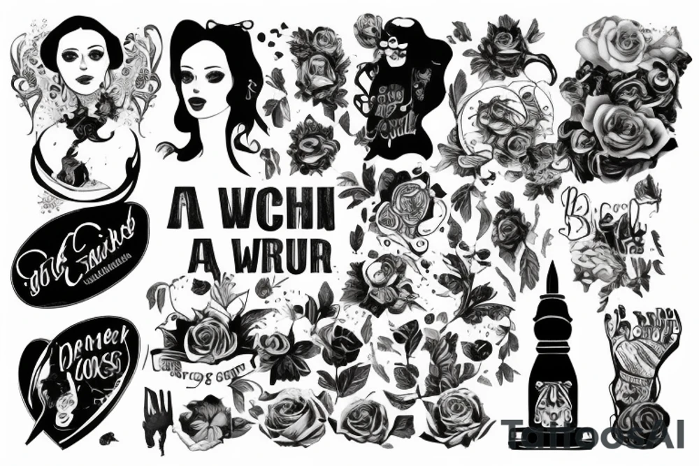 Die Menschen sind schlecht und die Welt ist am Arsch aber alles wird gut tattoo idea