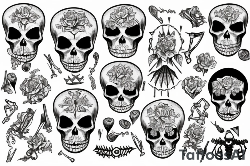 skeleten tattoo idea