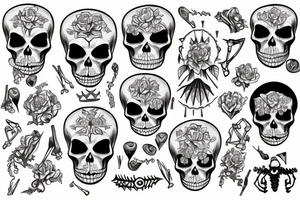 skeleten tattoo idea