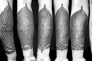 simple warrior tattoo idea