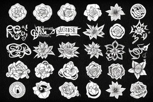 basic symbols for girls tattoo idea