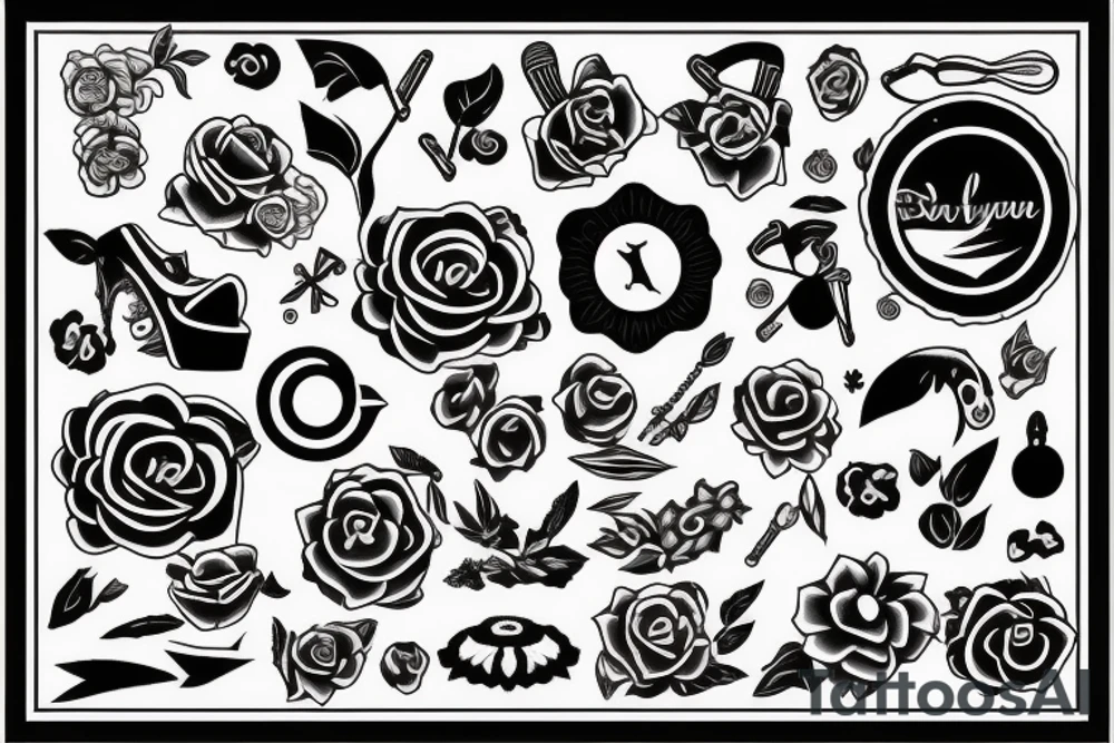 basic symbols for girls tattoo idea