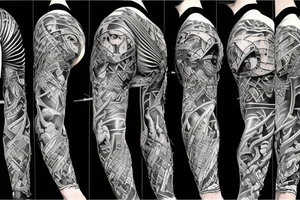 angry warrior tattoo idea