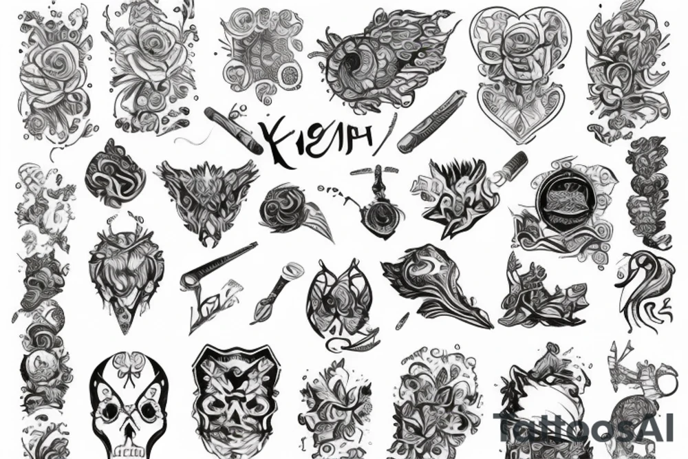 Объëмный четырёхмерный куб tattoo idea