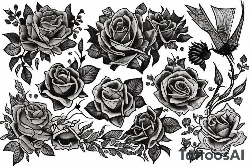 the best tattoo ever that isn't a rose tattoo idea
