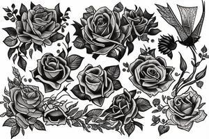 the best tattoo ever that isn't a rose tattoo idea