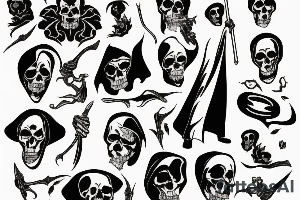 grim reaper tattoo idea