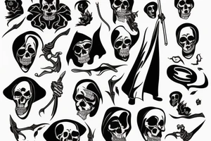 grim reaper tattoo idea