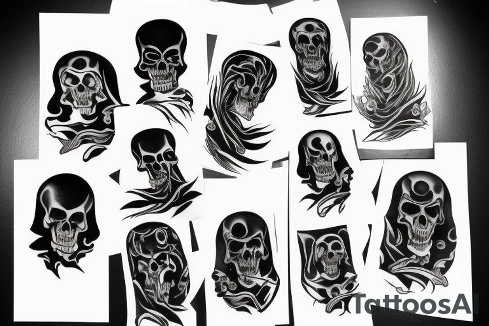 grim reaper tattoo idea