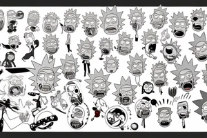 rick and morty tattoo idea
