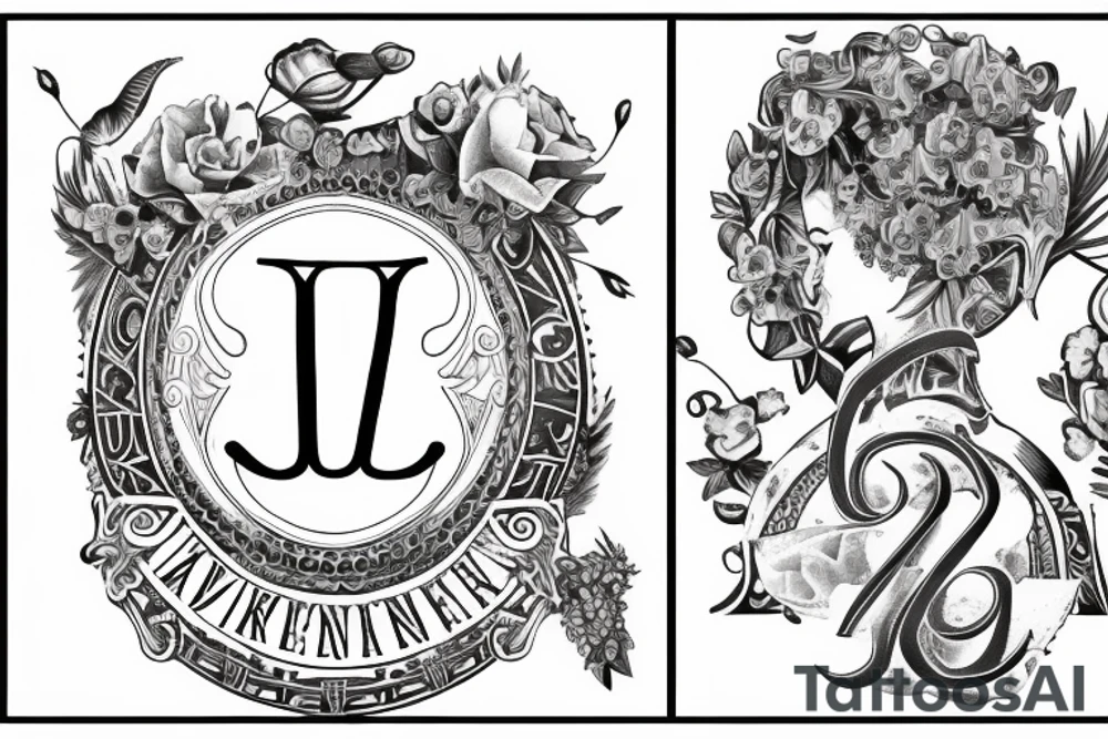 Roman numerals with the date 02/26/2018 with the name Athena going through it tattoo idea