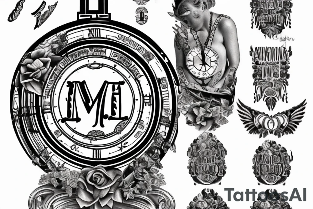 Roman numerals with the date 02/26/2018 with the name Athena going through it tattoo idea Roman numerals with the date 02/26/2018 with the name Athena going through it tattoo idea