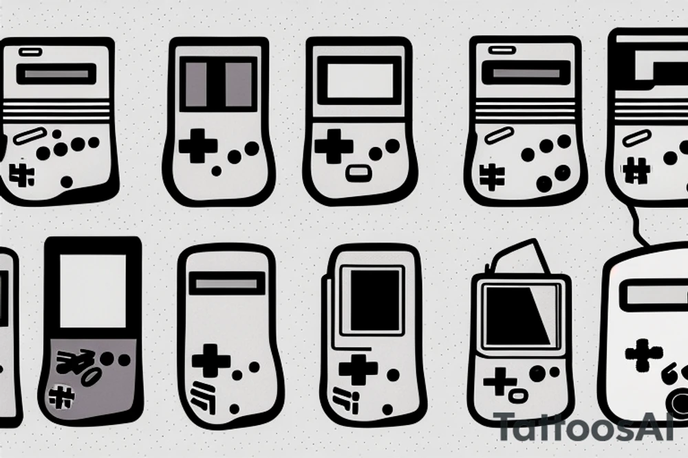 gameboy tattoo idea