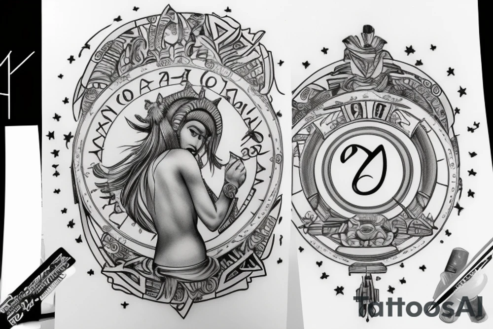 The name Athena
02/26/2018 in Roman numerals tattoo idea