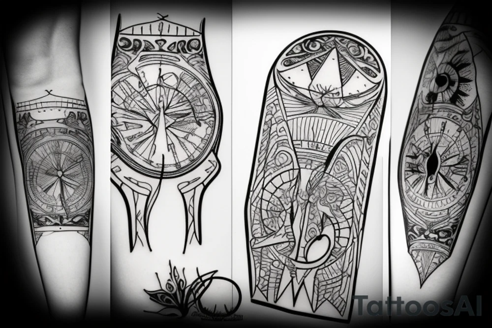 hourglass tattoo idea