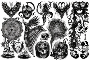 back tattoo ,mystic ,creepy ,beautiful tattoo idea