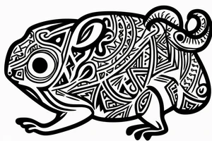 Rat with one red eye tattoo idea