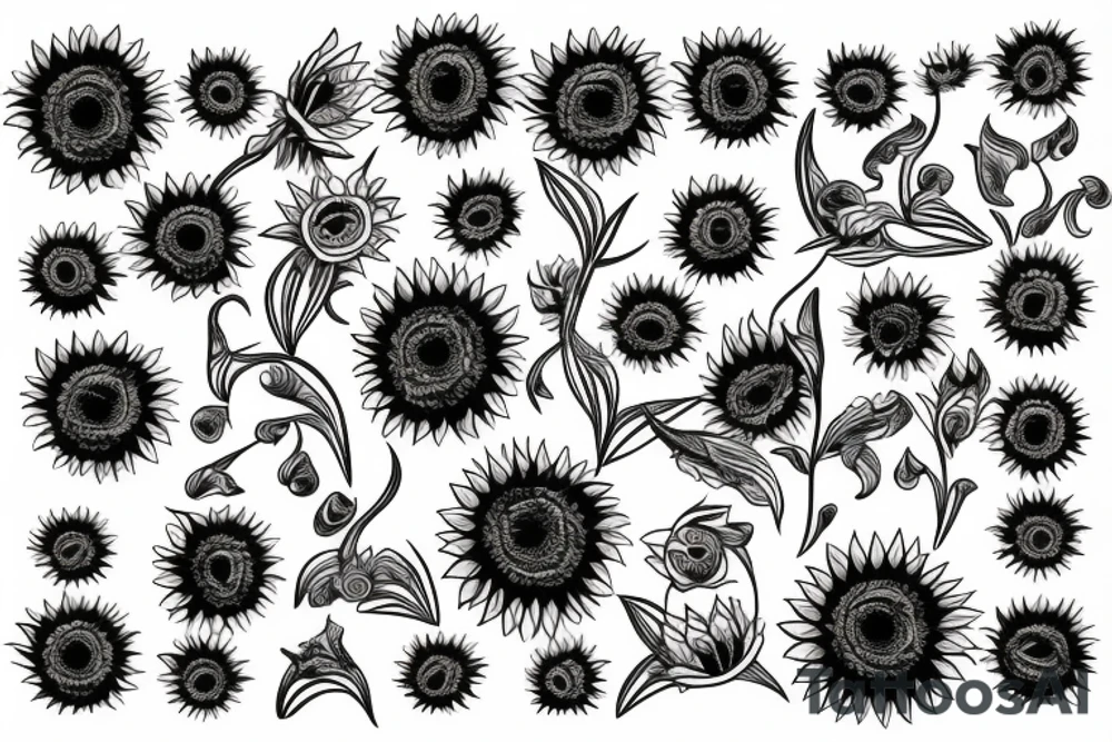 Sunflower tattoo idea