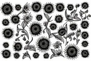 Sunflower tattoo idea