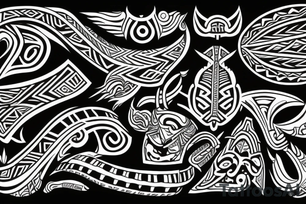 Polynesian tribal tattoo idea