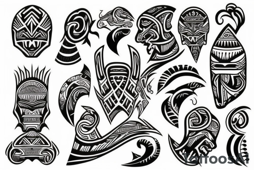 Polynesian tribal tattoo idea