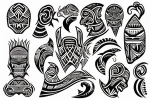 Polynesian tribal tattoo idea