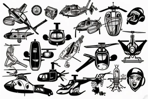 Surviving helicopter crash tattoo idea