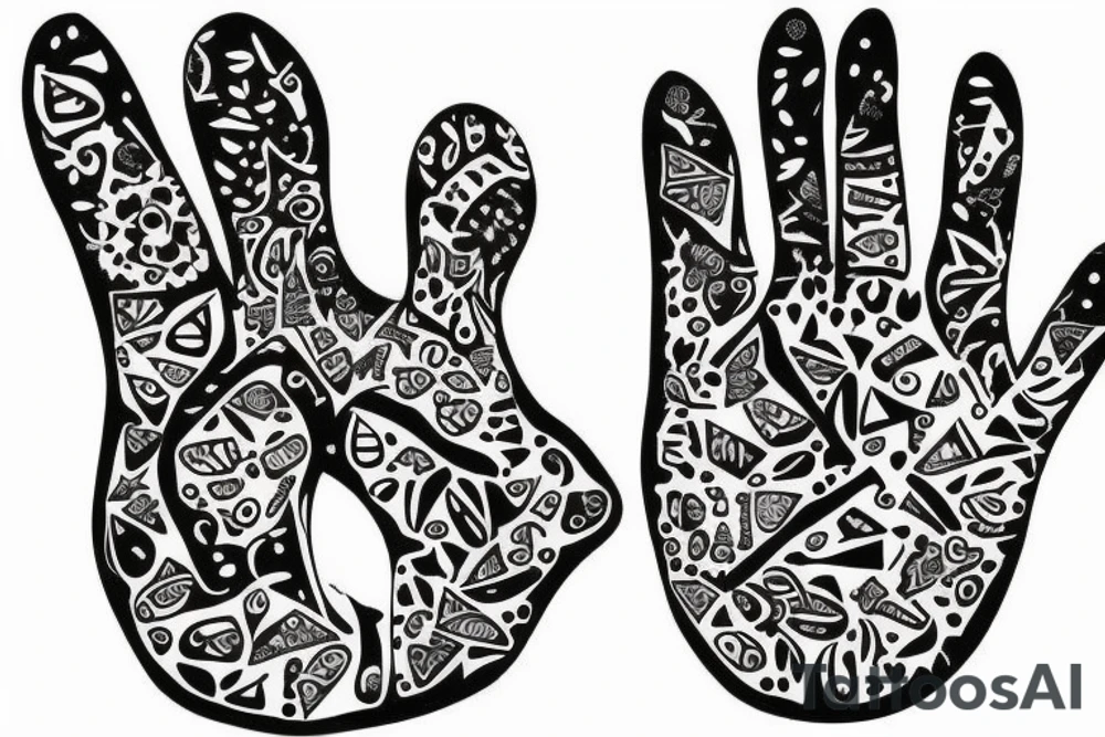 cat paw tattoo idea