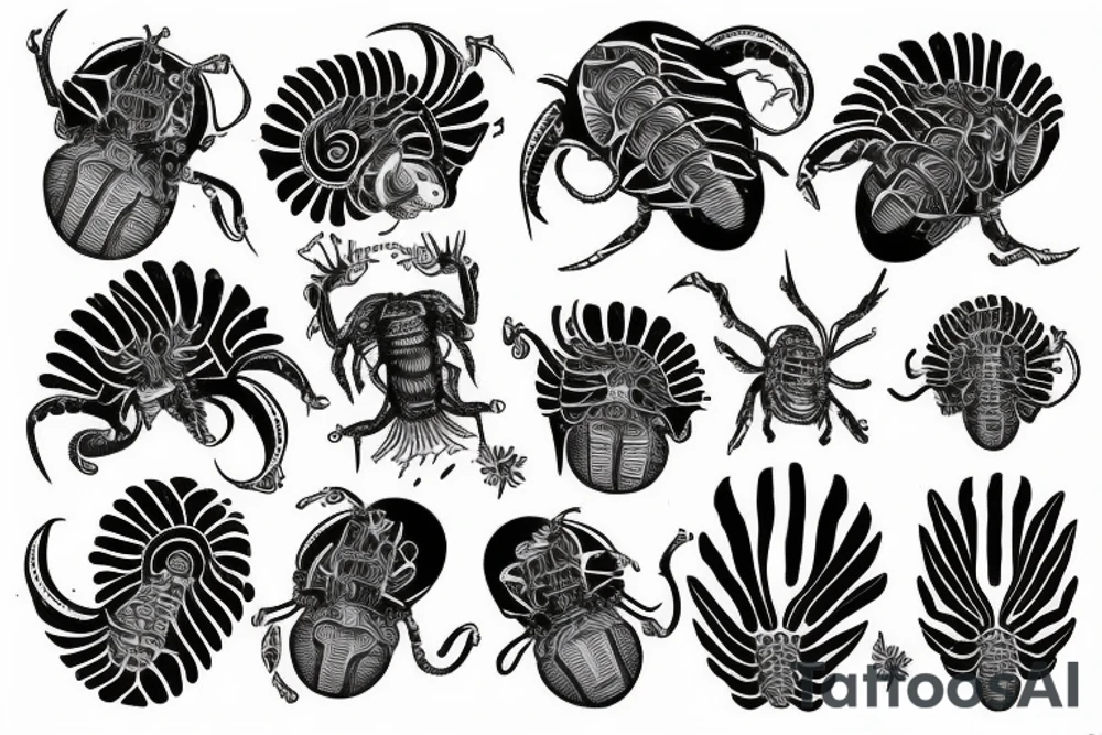 Trilobite streching out its Legs tattoo idea