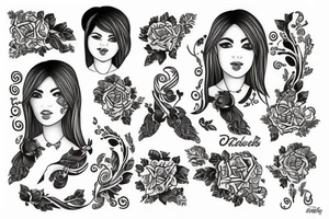 daughter  name " Jaanki tattoo idea